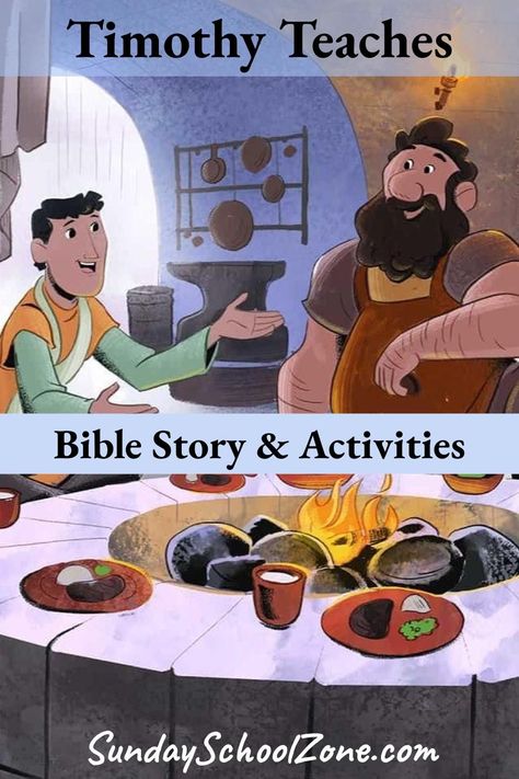 Timothy Bible Craft, Timothy Bible, Friendship Celebration, Childrens Bible Activities, Toddler Lessons, Bible Story Crafts, Story Activities, Bible Illustrations, Bible Crafts For Kids