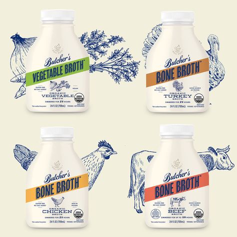 Bone Broth Packaging Design, Bone Broth Packaging, Broth Packaging, Fresh Packaging, Jam Labels, Pet Food Packaging, Pet Brand, Package Design Inspiration, Facebook Cover Design