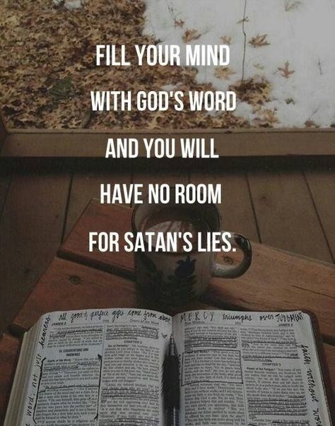 Fill your mind with God's word and you will have no room for Satan's lies. Ayat Alkitab, Verse Quotes, Bible Verses Quotes, Way Of Life, Faith Quotes, The Words, Great Quotes, Spiritual Quotes, Word Of God