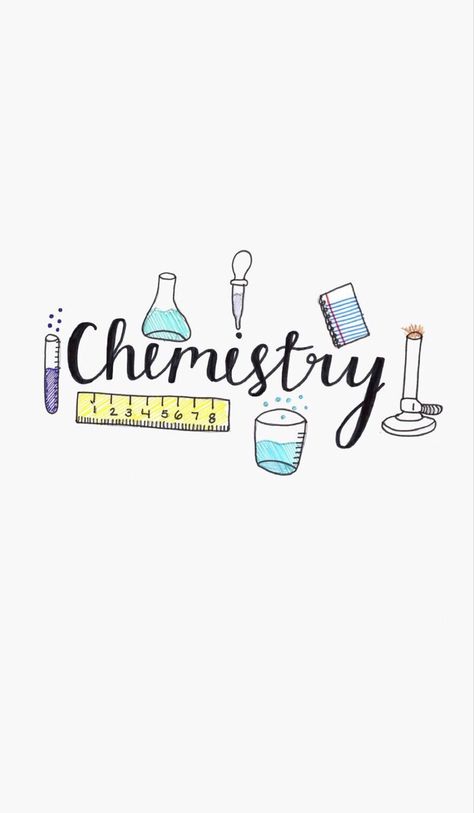 Chemistry Title Ideas, General Chemistry Calligraphy, Chemistry Page Design, Copybook Design Ideas, Biology Title Page Aesthetic, Chemistry Heading Design, Chemistry Practical File Cover, Chemistry Front Page Design Aesthetic, Border Design For Chemistry Project