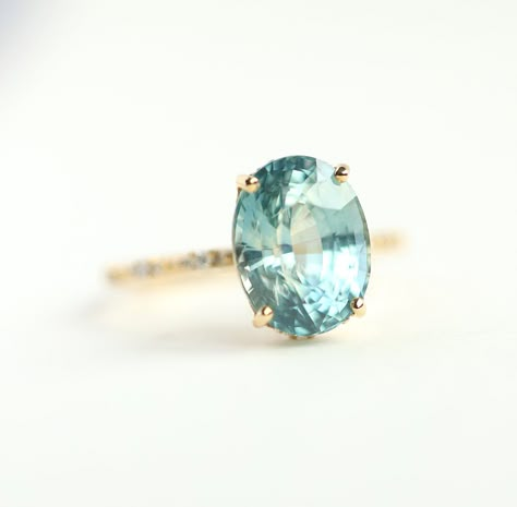 Shop our Alya 6ct Mint Sapphire Diamond Ring for a touch of sophistication. Features stunning sapphire stone with sparkling diamond accents. Ready to ship in 14k gold. Mint Sapphire Engagement Rings, Mint Engagement Ring, Mint Green Sapphire Engagement Ring, Mint Sapphire Engagement Ring, Nontraditional Rings, Bold Engagement Rings, Jewelry Moodboard, Blue Aquamarine Ring, Light Blue Sapphire