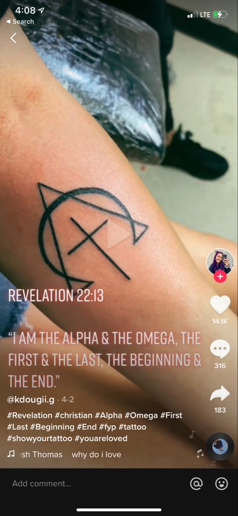 Revelation 21:4 Tattoo, Revelations Tattoo, Revelation Tattoo, 22 Tattoo, 16 Tattoo, 13 Tattoos, Revelation 22, Revelation 1, 4 Tattoo