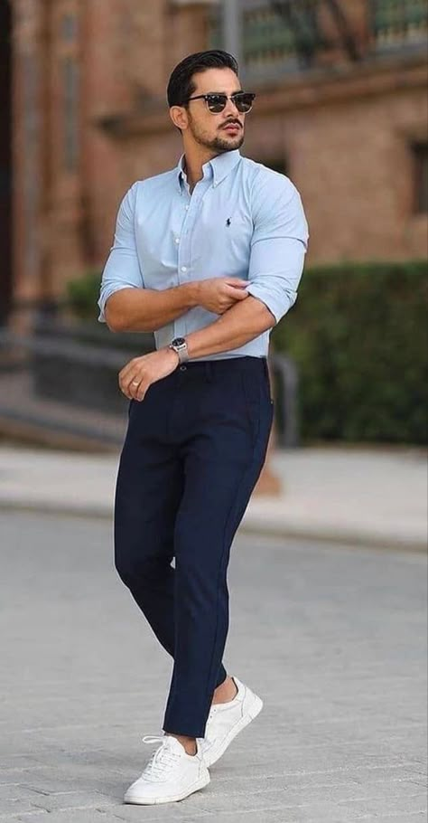 Mens Smart Casual Outfits, Smart Casual Menswear, Mens Business Casual Outfits, Herren Style, Mens Business, Formal Men Outfit, Classy Outfits Men, Mens Casual Outfits Summer, Men Fashion Casual Shirts