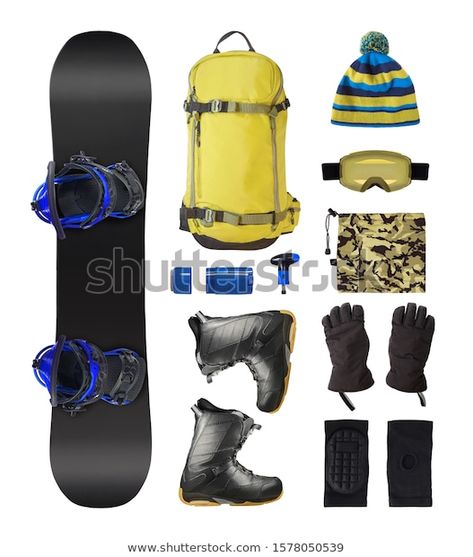 Set Snowboard Accessories Equipment Backpack Boots Stock Photo (Edit Now) 1578050539 Snowboard Accessories, Snowboarding Accessories, Ski Goggles, 3d Objects, Goggles, Skiing, Photo Editing, Photo Image, Every Day