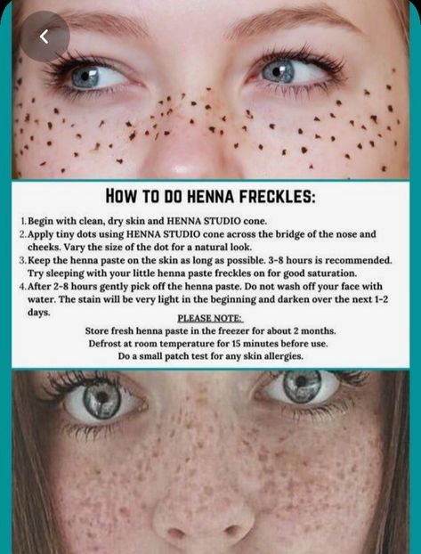 How To Do Henna, Henna Freckles, Medium Aesthetic, Blonde Ideas, Balayage Brown, 90s Grunge Hair, Eyeliner For Hooded Eyes, Freckles Makeup, Fake Freckles