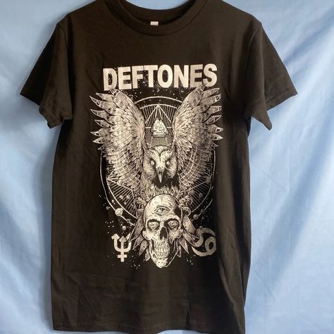 Deftones T Shirt Design, Deftones Tshirts, Deftones Sweater, Deftones Clothing, Deftones Shirt Outfit, Deftones Clothes, Deftones Merch, Deftones Tee, Deftones Adrenaline