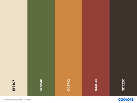 Pearl, Reseda Green, Caramel, Chestnut, Van Dyke Halloween Color Palette, Reseda Green, Southwest Blankets, Halloween Color, Pattern Inspiration, Halloween Coloring, Modern Office, Color Pallets, Painting Inspiration