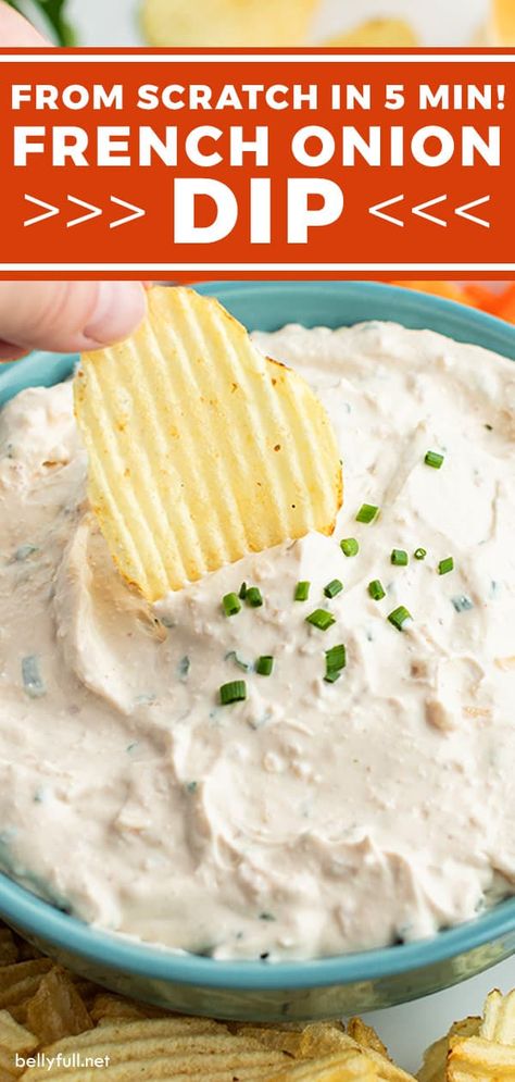 French Onion Dip Recipe, Homemade French Onion Dip, Chip Dip Recipes, Onion Dip Recipe, French Onion Dip, Classic Appetizers, Dip Recipes Easy, Onion Dip, Onion Soup Mix