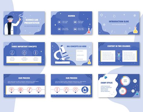 Free Science Lab Themed Illustrated PowerPoint template Powerpoint Background Design Free Download, Science Template Powerpoint, Powerpoint Design Science, Science Ppt Template, Science Powerpoint Templates, Best Canva Templates, Science Presentation, Science Template, Free Powerpoint Templates Download