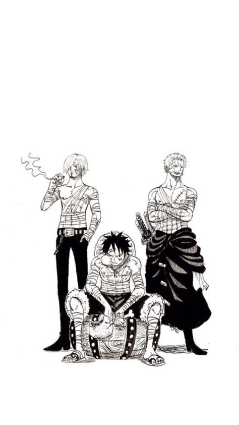 One Piece Wallpaper | Luffy, Zoro, Sanji رورونوا زورو, Manga Tattoo, One Piece Photos, One Piece Tattoos, Cool Tattoo, One Piece Cartoon, One Piece Wallpaper Iphone, One Peice Anime, One Piece Drawing