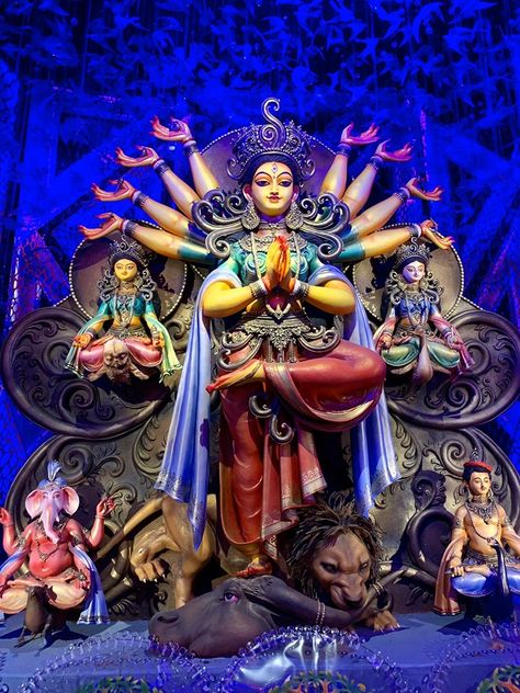 Kolkata Durga Puja, Durga Puja Wallpaper, Durga Puja Kolkata, Maa Durga Photo, Maa Image, Durga Ji, Happy Ganesh Chaturthi Images, Ganesh Chaturthi Images, Durga Images