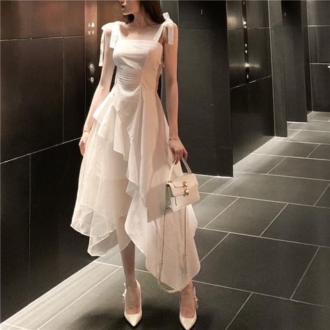 Prom Night Dress Korean, Korean Night Dress, Prom Night Dress, Casual Dress Long, Gaun Koktail, 파티 드레스, Korean Fashion Dress, Fairytale Dress, Korean Girl Fashion