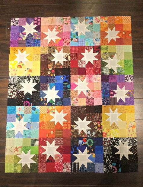 16 Patch Quilt, Make A Quilt, Quilt Modernen, Rainbow Quilt, Patriotic Quilts, Texas Star, Picture Quilts, Star Quilt Blocks, Quilt Baby