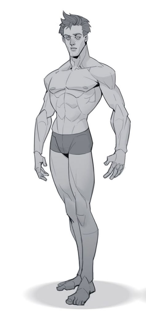 Strong Men Pose Reference, Figure Drawing Poses Male, Human Body Reference Male, Standing Pose Drawing Reference Male, Man Posing Reference Drawing, Standing Male Reference, Tall Woman Drawing Reference, Lean Male Body Reference Drawing, Person Flexing Reference