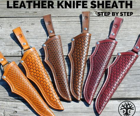 Hello everyone!I would like to introduce you to my concept of universal leather knife sheath. I called it "universal" because it is designed to carry... Legolas Costume, Diy Christmas Gifts For Men, Leather Knife Sheath, Diy Knife, Diy Gifts For Men, Creative Diy Gifts, Case Knives, Knife Sheath, Knife Handles