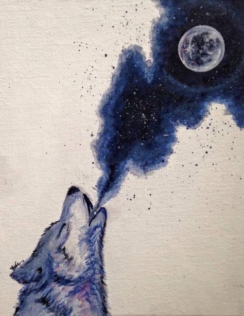 Easy Pencil Drawings, Wolf Painting, Animal Costumes, Wolf Drawing, Moon Painting, Wolf Tattoos, A Wolf, Wolf Art, Native American Art