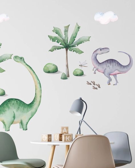 SHOP Jurassic Lands Dinosaurs Fabric Peel & Stick Wall Decals Wall Decal Boys Room, Dinosaur Decals, Dinosaur Wall Decals, Kids Decals, Dinosaur Fabric, Dinosaur Wall Stickers, Kids Room Wall Decals, Dinosaur Stickers, Fabric Wall Decals