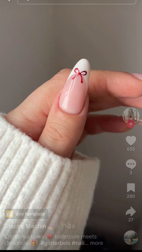 Minimalist Bow Nail Art Designs for a Chic Summer Manicure Acrylic Nail Designs Red And White, White French Tips With Red Bow, Christmas Bow Nails Design, French Bow Nails, Almond French Tip Acrylics, Ribbon Nails Designs, Bow Nails Acrylic, Red Bow Nails, French Tip With Red