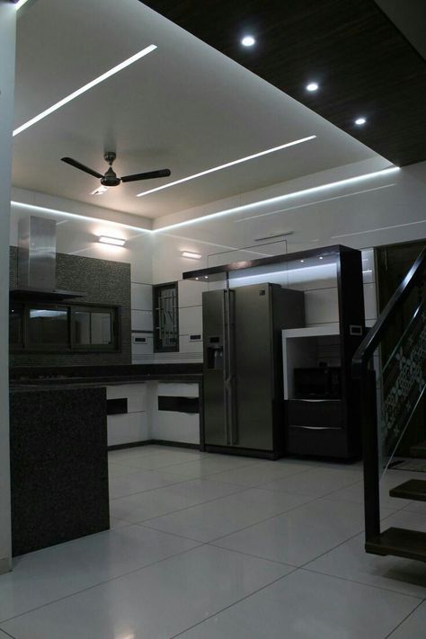 Enhance Your Kitchen Aesthetic And Functionality With False Ceiling Design Ceiling Lights Design, Kirchen Design, Classic Ceiling Design, Small Kitchen Design Apartment, Kitchen Ceiling Design, L Kitchen, Ceiling Design Ideas, New Ceiling Design, False Ceiling Living Room