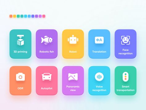 Main Icons Design of Popular Science Mini APP by Tenney Tang on Dribbble Ui Button Design, Button Ui Design, 블로그 디자인, Ui Buttons, Card Ui, Mobile App Design Inspiration, App Design Inspiration, App Interface, Popular Science