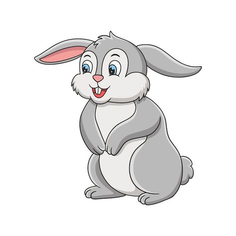 Cartoon illustration the rabbit standing... | Premium Vector #Freepik #vector #cute-bunny #rabbit-cartoon #cartoon-bunny #baby-rabbit Agriculture Pictures, Rabbit Standing, Premium Vector Cartoon, Rabbit Pictures, Rabbit Vector, Bunny Cartoon, Lion Drawing, Small Rabbit, Baby Rabbit