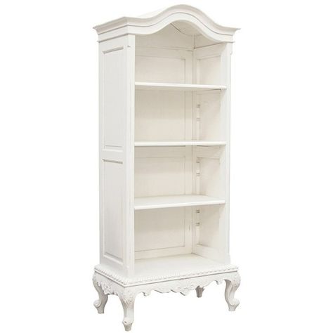 Chateau Antique White Painted Arch Top French Bookcase (1 050 AUD) ❤ liked on Polyvore featuring home, furniture, storage & shelves, bookcases, book shelves, french bookcase, book-case, mahogany bookshelves and book-shelves Rustic Chic House, Alice In Wonderland Room Ideas, Wonderland Room Ideas, Bookcases Uk, White French Furniture, Shabby Chic Bookcase, Alice In Wonderland Home, Painted Arch, French Style Bedroom Furniture