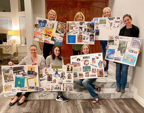 Vision Board Party Planning Tips for a Fun & Inspiration Vision Board Supplies, Painting Mood, Board Party, Vision Board Party, Interesting Facts About Yourself, Making A Vision Board, Hobbies To Try, A Vision Board, Portfolio Ideas