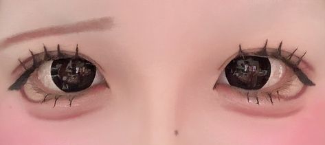 Monolid Vs Double Eyelid, Ryousangata Makeup, Cute Core Makeup, Dolly Eye Makeup, Jirai Kei Makeup, Cutecore Makeup, Uwu Makeup, Puppy Makeup, Types Of Eyeliner