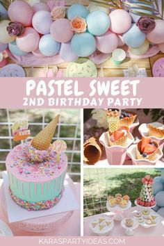 Too Sweet Birthday Party Food, 2 Sweet Birthday Party Centerpieces, Two Sweet 2nd Birthday Photoshoot Ideas, Too Sweet 2nd Birthday Food, Two Is Sweet Birthday Party, Pastel Birthday Party Food, Sweets First Birthday Theme, Two Sweet Pastel Party, Two Sweet Party 2nd Birthday Food Ideas