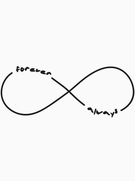 Always Forever Aesthetic, Matching Infinity Tattoos, Forever And Always Tattoos, Infinity Tat, Always And Forever Tattoo, Marriage Template, Hello Tattoo, Matching Bff Tattoos, Him And Her Tattoos