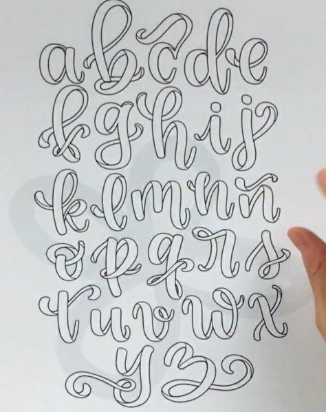 Hand Lettering Alphabet Fonts, Alphabet Graffiti, Tattoo Lettering Alphabet, Alfabet Font, Fonts Canva, Graffiti Lettering Alphabet, Lettering Styles Alphabet, Lettering Guide, Canva Fonts