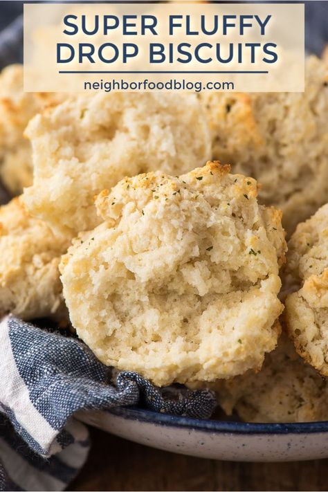 Drop Biscuit Recipe, Recipes Biscuits, Easy Drop Biscuits, Drop Biscuits Recipe, Easy Biscuit, Drop Biscuits, Best Bread Recipe, Biscuits Easy, Dessert Easy