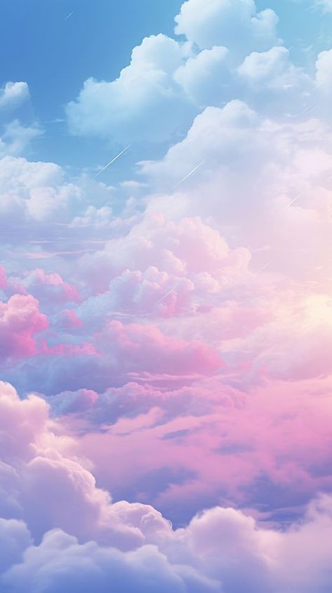 Clouds Of Heaven, Could Background, Skies Wallpaper Aesthetic, Pretty Clouds Wallpaper, 1 Color Wallpaper, Pastel Sky Wallpaper, Mobile Wallpapers Aesthetic, Pretty Sky Wallpaper, Sky Background Aesthetic