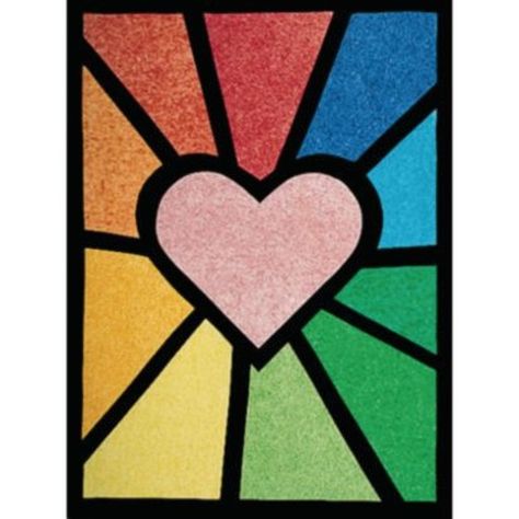 Activity Design Ideas, Diy Stained Glass Window, Stained Glass Cookies, Stained Glass Patterns Free, Mirror Crafts, Easy Love Drawings, Fun Arts And Crafts, Art & Craft Kit, Elementary Art Projects