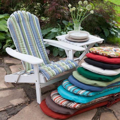 Adirondack Chair Cushion Sewing Pattern Coral Coast Classic Adirondack Chair Cushion A E Outdoor - figswoodfiredbistro.com Chair Cushions Diy, Diy Chair Cushions, Adirondak Chairs, Cushions Diy, Modern Adirondack Chair, Adirondack Chair Plans, Adirondack Chair Cushions, Modern Adirondack, Lounge Chair Cushions