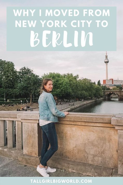 Here's a not-so-brief rundown of why I moved from New York City to Berlin on a freelancer's visa. I also go into detail of my long-term love affair with the German language.  moving abroad | working abroad | moving overseas | moving to Germany from the US | moving to Berlin from NYC | living in Berlin Germany | American ex-pat in Germany | living in Germany | moving abroad to Germany | German language tips | #Berlin #Germany #movingabroad #workingabroad Moving To Netherlands, Moving To Berlin, How To Move To Germany, Move To Europe, Moving To Germany From Us, Moving To France From Us, Moving To Germany, Germany Travel Guide, Work Abroad