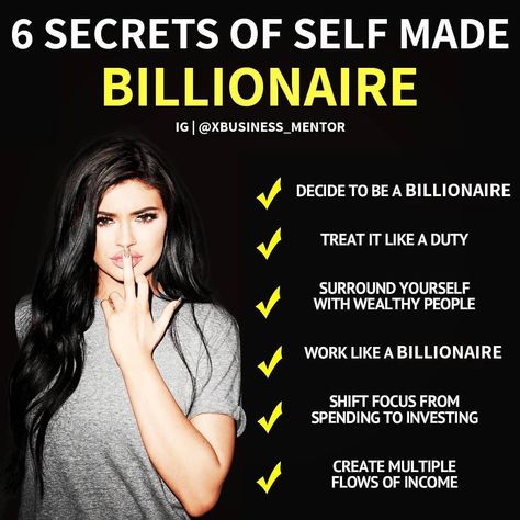 Billionaire Tips, Billionaire Quotes Motivation, Billionaire Advice, Self Made Billionaire, Billionaire Thoughts, Millionaire Habits, Ted Quotes, Entrepreneurship Quotes Motivation, Epic Facts