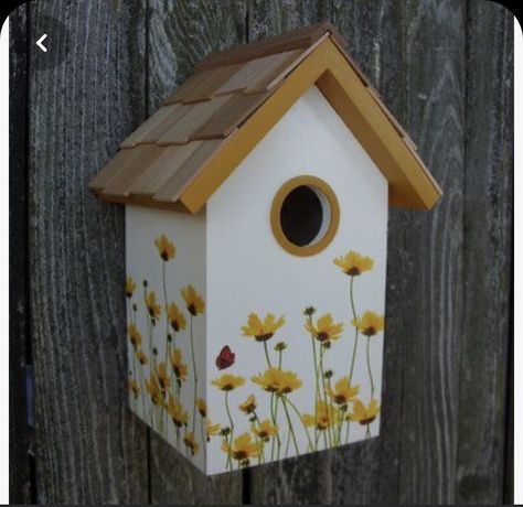 Hand Painted Birdhouses, Homemade Bird Houses, Birdhouse Craft, Bird Houses Ideas Diy, Bird Houses Painted, Birdhouse Designs, Decorative Bird Houses, Nesting Box, Diy Birds