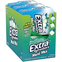 EXTRA Refreshers Mint Mix Gum 40-Piece Bottle (Pack of 6) Gum Mint, Cinnamon Gum, Gum Brands, Spearmint Gum, Extra Gum, Sugar Free Gum, Sweet Mint, Bottle Packaging, Chewing Gum