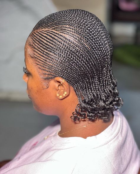 Natural Micro Cornrows to the Back Micro Braids, Braids Hairstyles, Hairstyle Ideas, Natural Hair, African American, Braids, Hairstyles, For Women, Hair