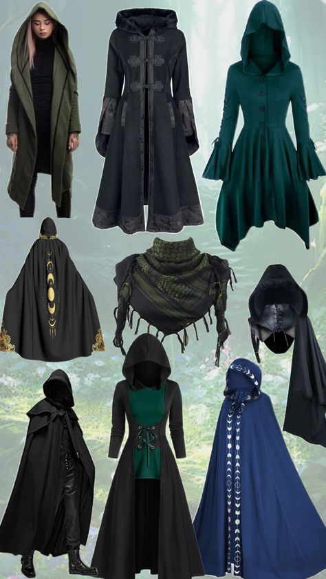 Clothes collection, fantasy/adventure style Fantasy Culture Clothing, Fantasy Clothes Ideas, Fantasy Oc Outfit Ideas, Fantasy Clothing Aesthetic, Adventure Clothes Fantasy, Fantasy Aesthetic Outfits, High Fantasy Clothing, Fantasy Traveler Outfit, Fantasy Adventurer Outfit