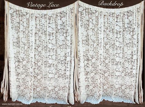 Country Wedding Backdrops | Hire Vintage Country Wedding Lace Backdrops Lace Backdrop Wedding, Vintage Wedding Backdrop, Lace Backdrop, Vintage Country Wedding, Tablecloth Backdrop, Lace Backdrops, Vintage Backdrop, Vintage Country Weddings, Mumbo Jumbo