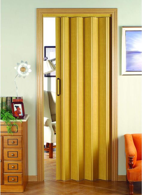 Folding Door Design, Accordion Folding Doors, Concertina Doors, Door Alternatives, Kitchen Sliding Doors, Folding Closet Doors, House Renovation Design, Pintu Interior, Folding Doors Interior