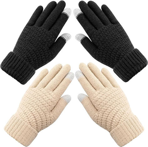 Premillow Winter Gloves Womens - Touchscreen Gloves for Women, Warm Gloves with Elastic Cuff Knit Gloves for Cold weather Touchscreen Design, Winter Gloves For Women, Touch Screen Design, Texting Gloves, Fashion Gloves, Gloves For Women, Cold Weather Gloves, Knit Gloves, Gloves Black