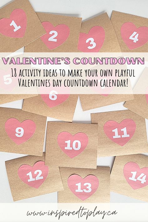 Valentines Countdown For Kids, Valentines Countdown, Days Of Valentine, Countdown For Kids, Pen Pal Kit, Countdown Gifts, Valentines Day For Him, Lovers Lane, Tape Painting