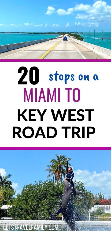 Miami To Key West Drive: 20 Stops On A Key West Road Trip Florida Itinerary, Key West Road Trip, West Road Trip, Key West Florida Vacation, Florida Campgrounds, Florida Keys Road Trip, Travel Key West, Key West Vacations, Road Trip Places