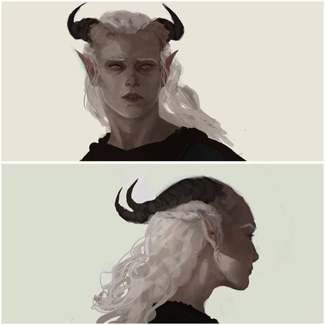 Dragon Age Qunari, Horn Designs, Evil Creatures, Solas Dragon Age, Dragon Age Inquisition, Arte Fantasy, Fantasy Inspiration, Dragon Age, Character Creation