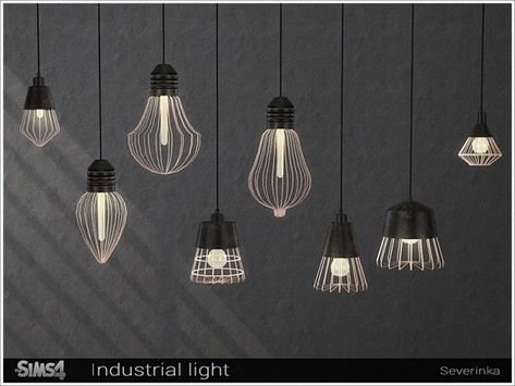 The Sims Resource: Industrial light set by Severinka Ts4 Cc Furniture Lights, The Sims 4 Industrial Cc, The Sims Resource Sims 4 Objects, Sims Lights Cc, Light Cc Sims 4, The Sims 4 Lights Cc, Sims4 Cc Lights, Light Sims 4 Cc, Sims 4 Cc Industrial