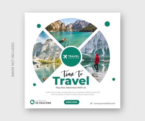 Tourism Social Media Post, Traveling Social Media Post, Travel Creative Post, Travel Social Media Posts Design, Tourism Social Media Design, Tourism Design Ideas, Travel Design Ideas, Travel Post Design, Travel Banner Design