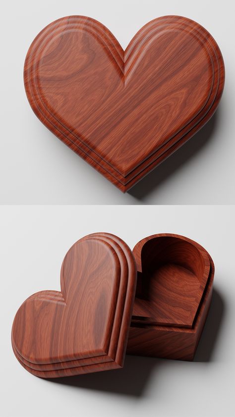 Keepsake Box Diy, Box Valentine, Kids Jewellery, Jewelry Box Design, Cnc Files, Heart Shape Box, Heart Shaped Jewelry, Wood Jewelry Box, Valentine Box